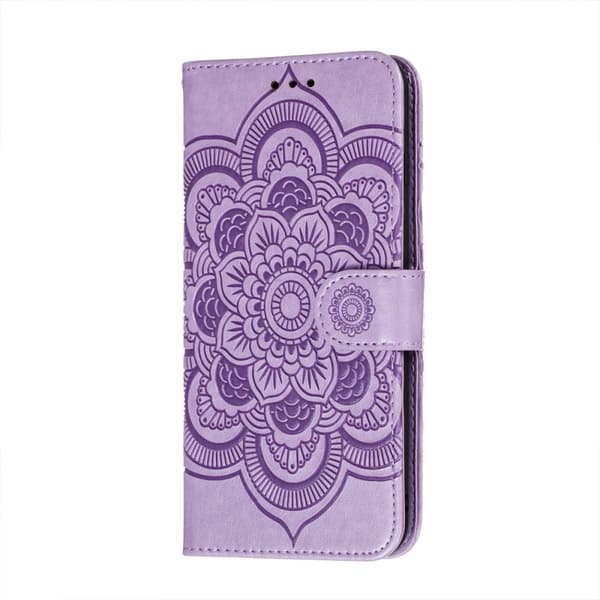 Samsung Galaxy A52 / A52s - Mandala Läder Fodral - Lila