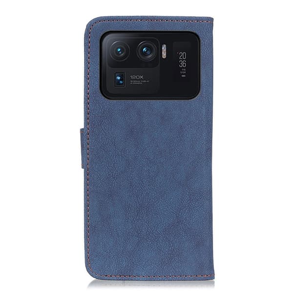 Xiaomi Mi 11 Ultra - KHAZNEH Split Läder Fodral - Blå