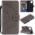 Miniatyrbild 1 av 5: iPhone 11 - Plånboksfodral Mandala - Grå