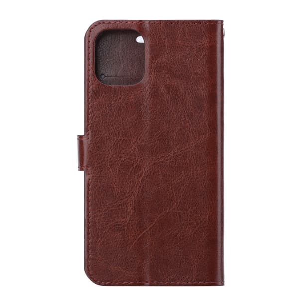iPhone 11 Pro Max - Crazy Horse Plånboksfodral - Brun