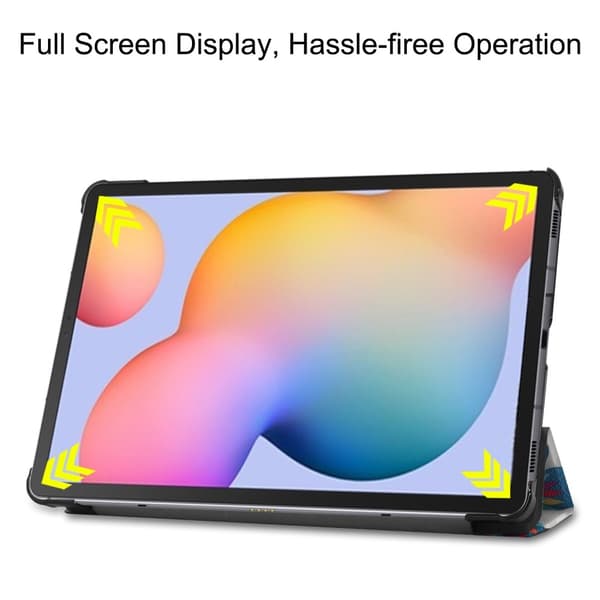 Samsung Galaxy Tab S6 Lite - Tri-Fold Fodral - Fjärilar