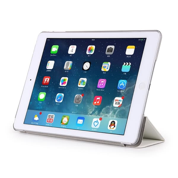 iPad Air / 9.7" (2017) / (2018) - Slimfit Tri-Fold Fodral - Vit