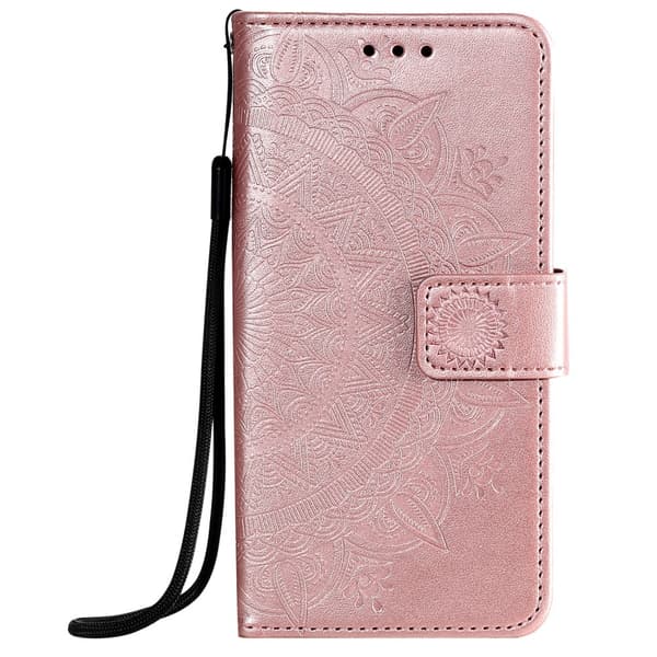 iPhone 12 / 12 Pro - Mandala Fodral - Roséguld