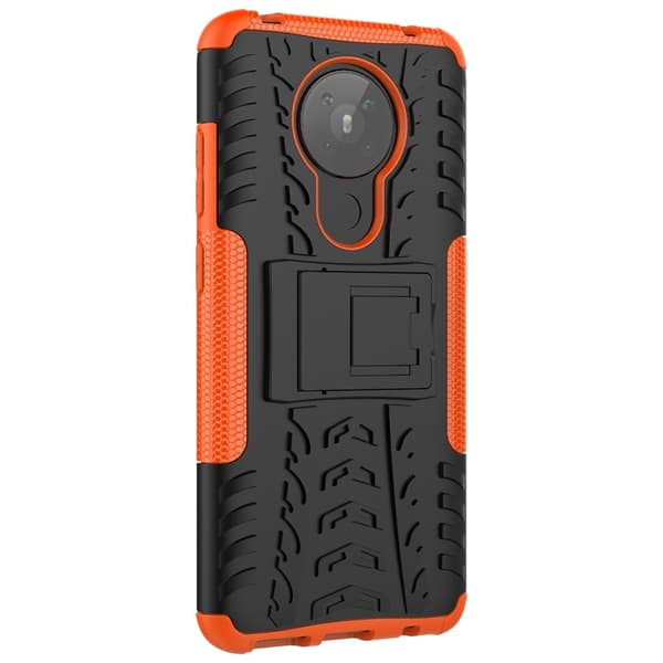 Nokia 5.3 - Ultimata Stöttåliga Skalet med Stöd - Orange