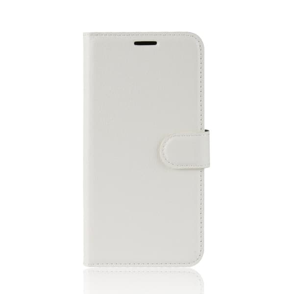Huawei Honor 8X - Litchi Plånboksfodral - Vit