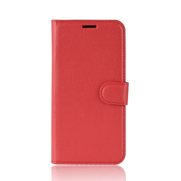 Huawei Y5 (2019) - Litchi Plånboksfodral - Röd