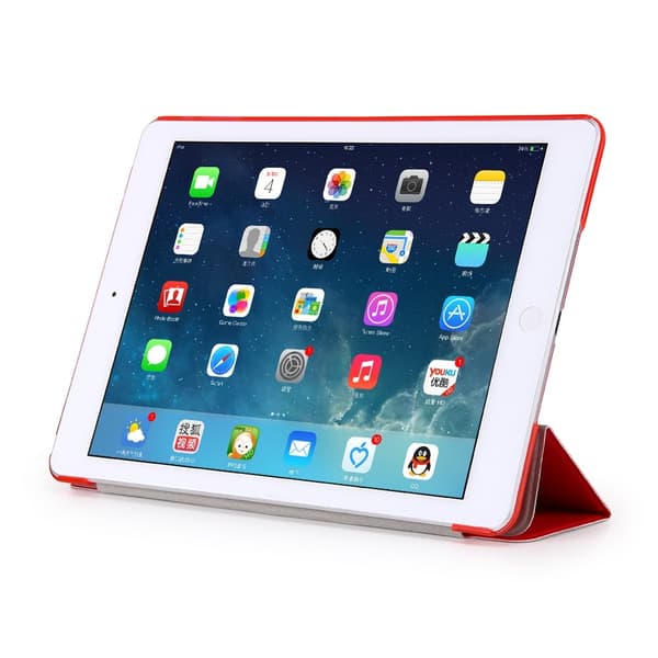 iPad Air / 9.7" (2017) / (2018) - Slimfit Tri-Fold Fodral - Röd