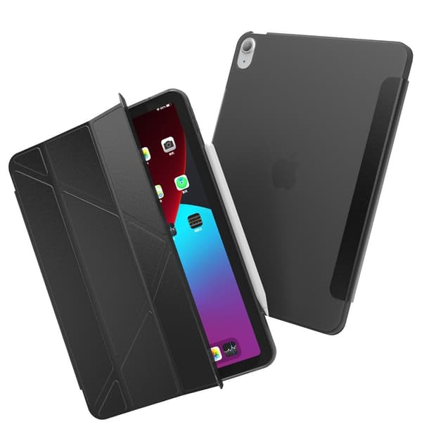iPad Air 2025-2020 / Pro 11 2018 Fodral Tri-Fold Svart
