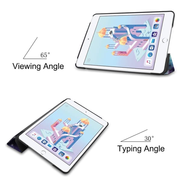 iPad Mini (2019) - Slimfit Tri-Fold Fodral - Cosmic Space