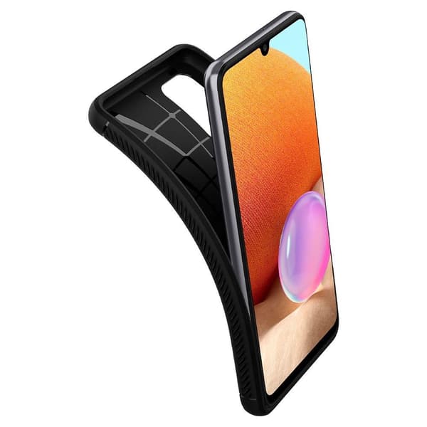 Samsung Galaxy A72 - Spigen Rugged Armor Skal - Matt Svart