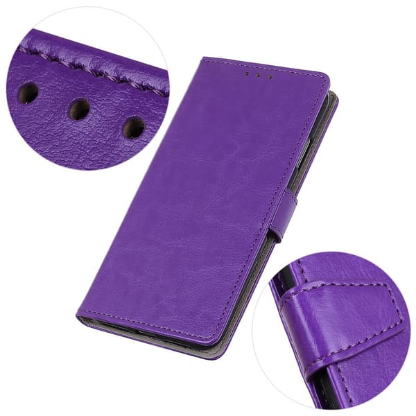 OnePlus 9 - Crazy Horse Fodral - Lila