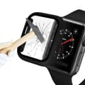 Miniatyrbild 5 av 5: Härdat Glas Skydd Apple Watch 38 mm - Svart