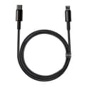 Miniatyrbild 1 av 5: Baseus Tungsten 1m 20W PD USB-C - Lightning Flätad Nylon Kabel - Svart