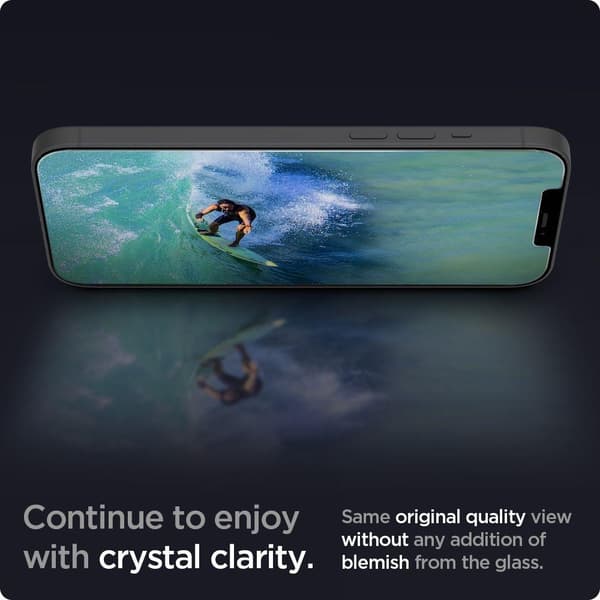 iPhone 12 Pro Max - Spigen 2-pack GLAS.tR "Ez Fit" Skärmskydd
