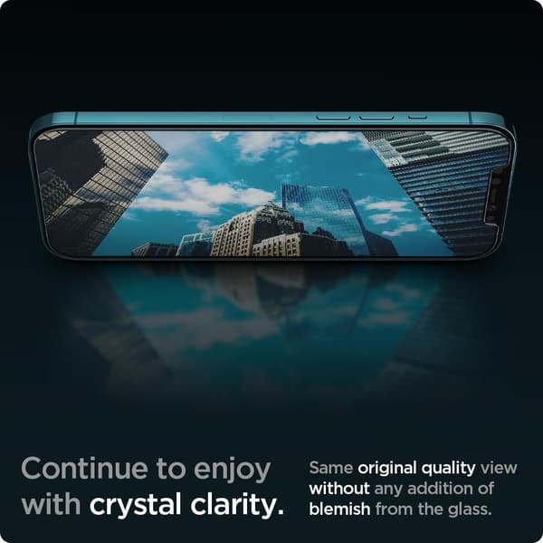 iPhone 12 Pro Max - Spigen 2-pack GLAS.tR "Ez Fit" Skärmskydd