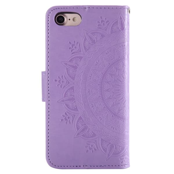 iPhone 7/8/SE (2020/2022) - Mandala Plånboksfodral - Lila