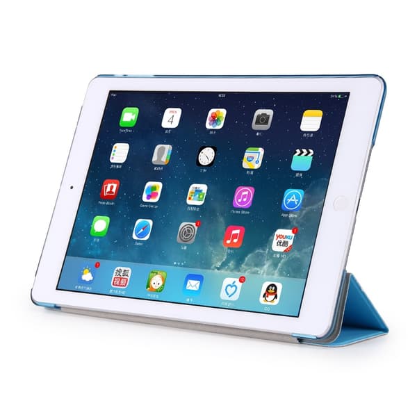 iPad Air / 9.7" (2017) / (2018) - Slimfit Tri-Fold Fodral - Ljus Blå