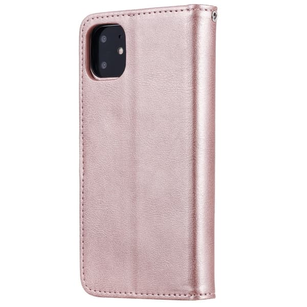 iPhone 11 - Plånboksfodral/Magnet Skal 2in1 - Roséguld