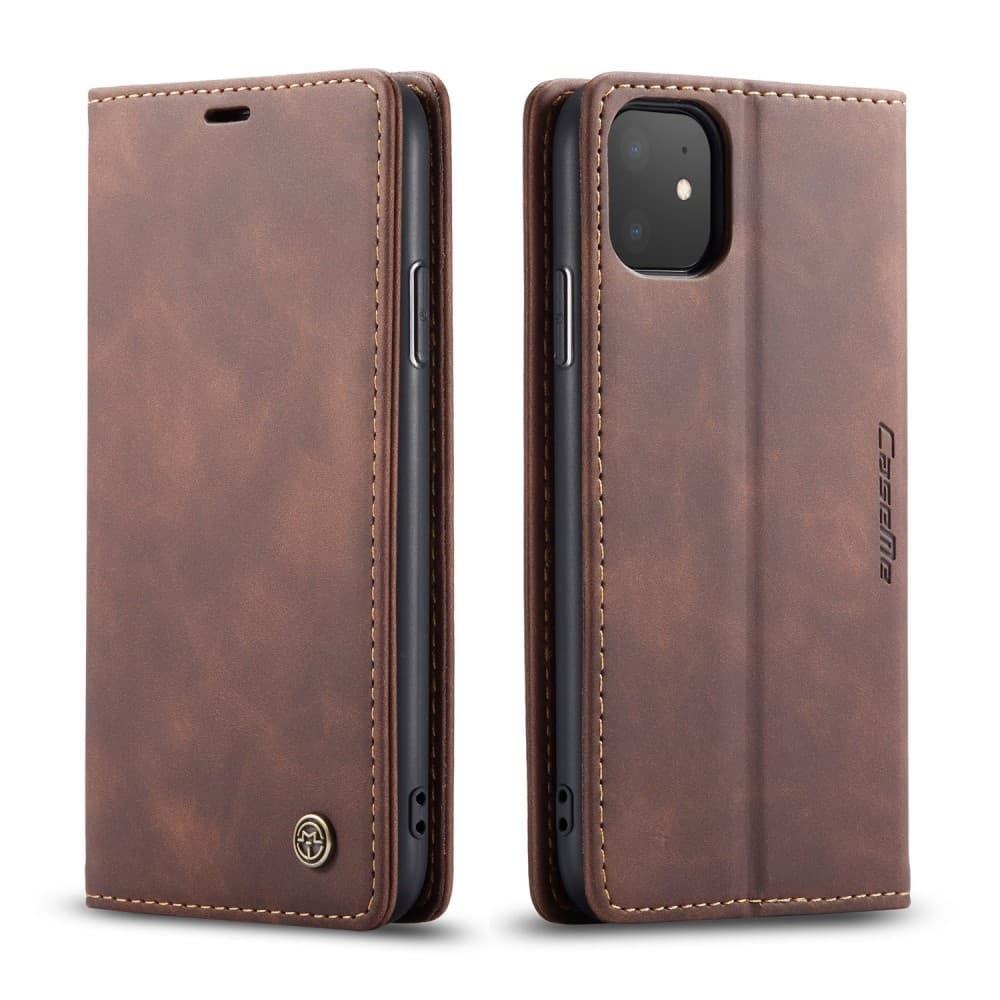 iPhone 11 - CASEME Plånboksfodral - Brun