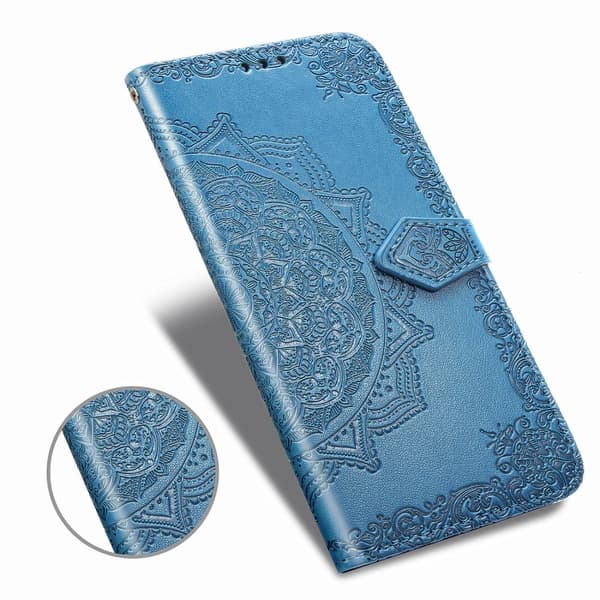 iPhone 11 - Plånboksfodral Mandala - Blå