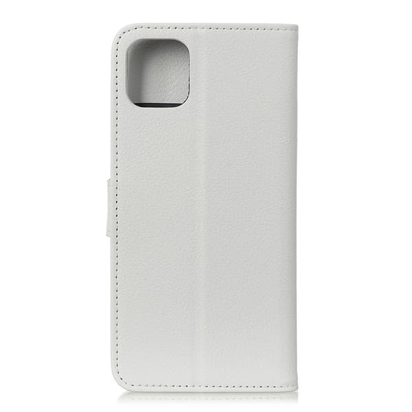 iPhone 11 Pro Max - Plånboksfodral Litchi - Vit