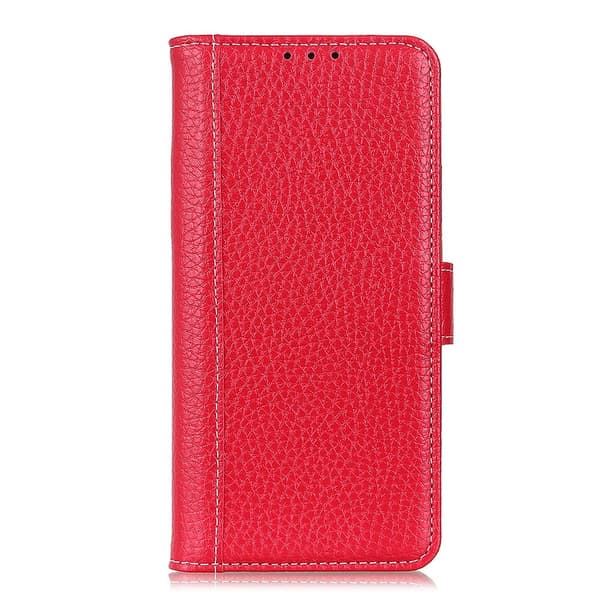 OnePlus 9 - Litchi Plånboksfodral - Röd