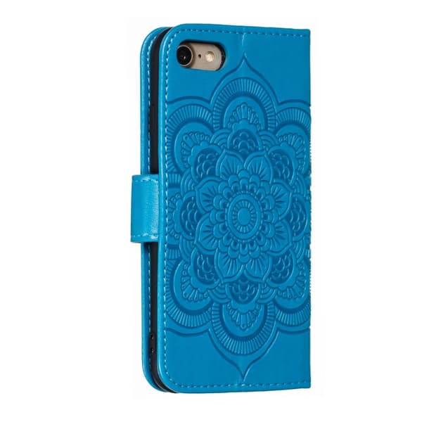 iPhone 7/8/SE (2020/2022) - Mandala Plånboksfodral - Blå
