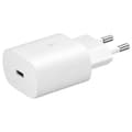 Miniatyrbild 1 av 3: Samsung Original 25W 3A USB-C Laddare EP-TA800XWE - Vit