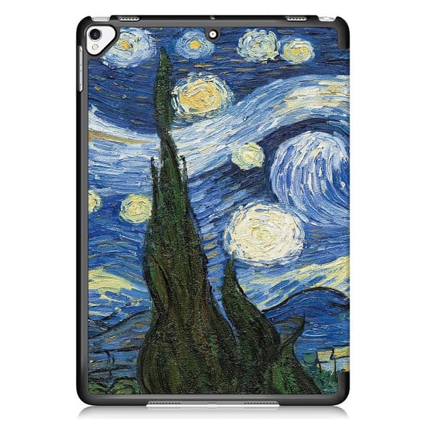 iPad 10.2 2019/2020/2021 Fodral Tri-Fold Brush Painting
