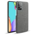 Miniatyrbild 1 av 5: Samsung Galaxy A52 / A52s - KSQ Tygbelagt Textur Skal - Grå