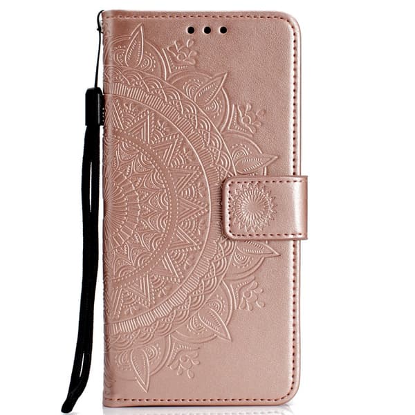 iPhone XR - Mandala Plånboksfodral - Roséguld