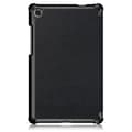 Miniatyrbild 3 av 5: Lenovo Tab M8 2nd Gen (HD) Litchi Tri-Fold Fodral Svart