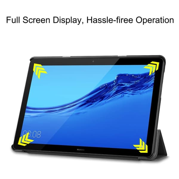 Huawei MediaPad T5 10 - Tri-Fold Fodral - Svart