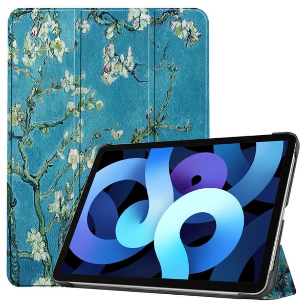 iPad Air 2025-2020 Fodral Tri-Fold Peach Blossom