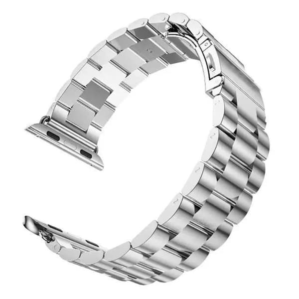 Lyxigt Metallarmband Apple Watch 42/44/45/49 mm Silver