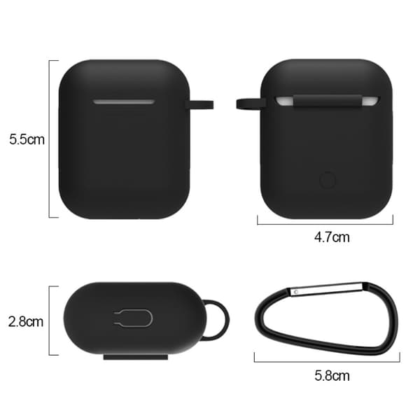 Komplett paket för dina AirPods - Svart