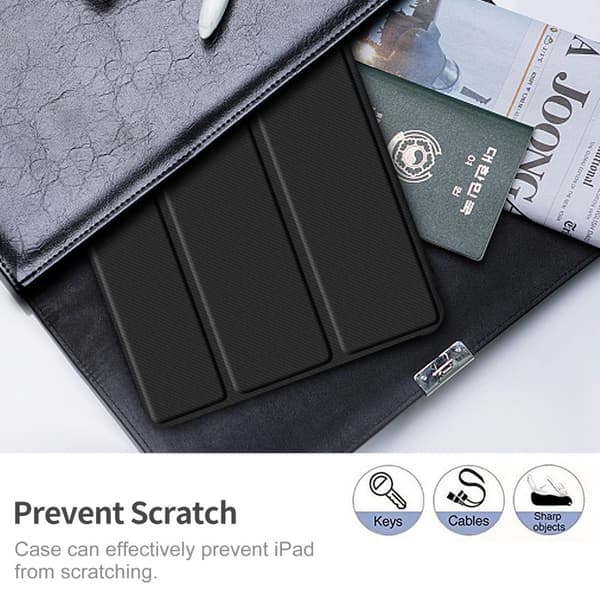 Samsung Galaxy Tab S6 Lite Fodral  Bumper Tri-Fold Svart