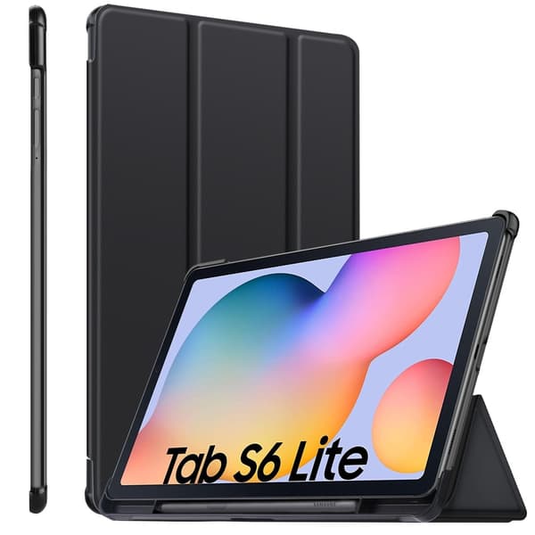 Samsung Galaxy Tab S6 Lite Fodral  Bumper Tri-Fold Svart