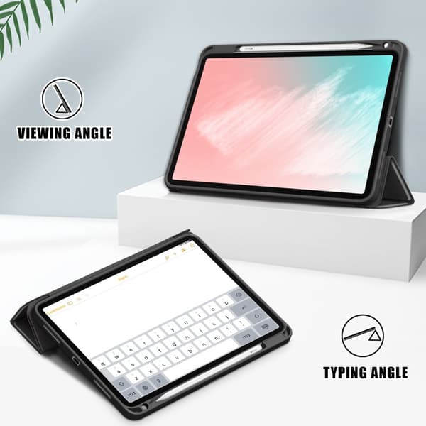 iPad Air 2025-2020 Fodral Tri-Fold Svart