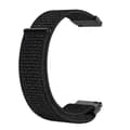 Miniatyrbild 4 av 6: Nylon Armband Med Kardborreband Fäste - Svart (22mm)