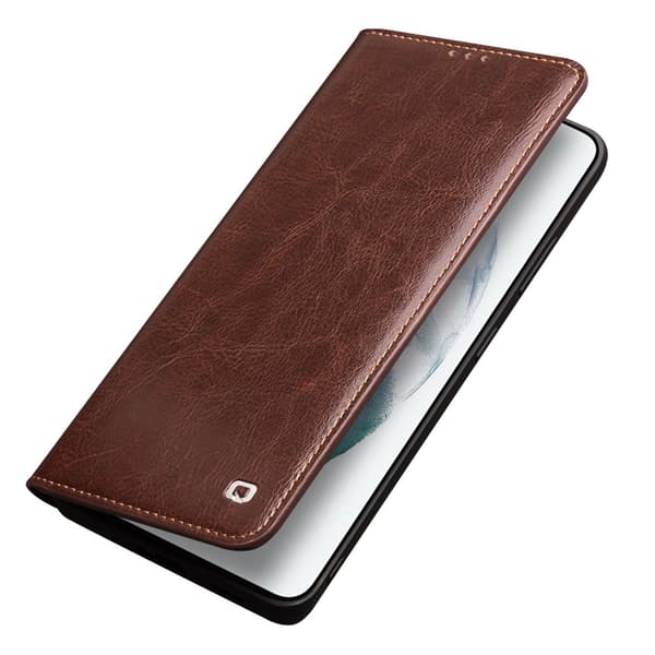 Samsung Galaxy S21 Etui Ægte Læder Brun