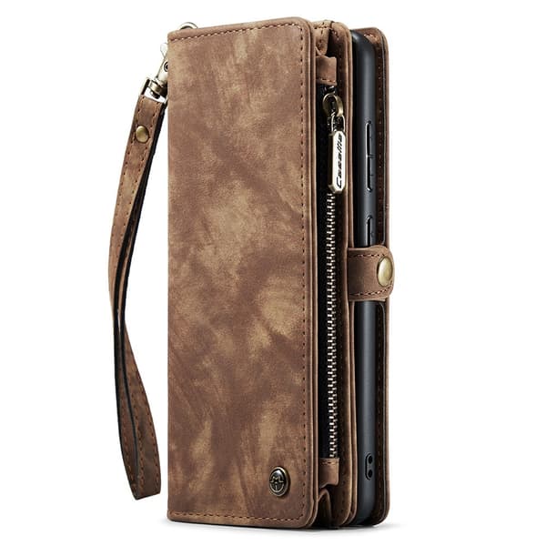 Samsung Galaxy S21 FE Etui Aftageligt Cover Brun