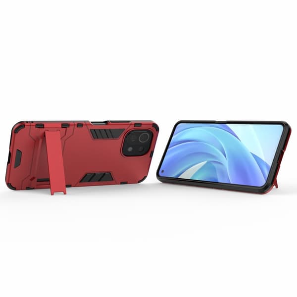 Xiaomi Mi 11 Lite Kuori Armor Telinetoiminto Punainen