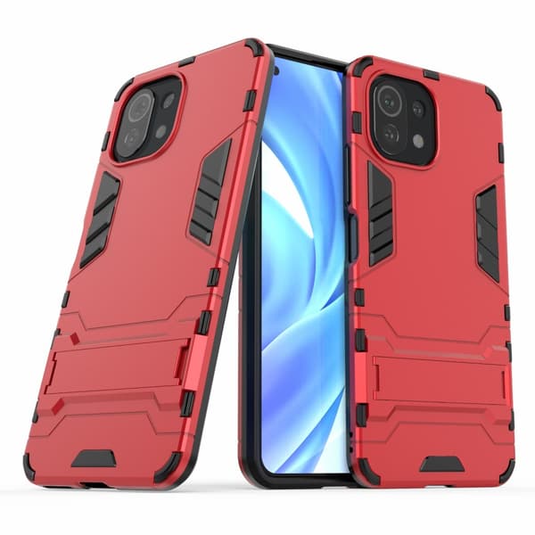 Xiaomi Mi 11 Lite Kuori Armor Telinetoiminto Punainen