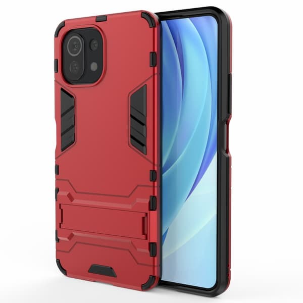 Xiaomi Mi 11 Lite Kuori Armor Telinetoiminto Punainen