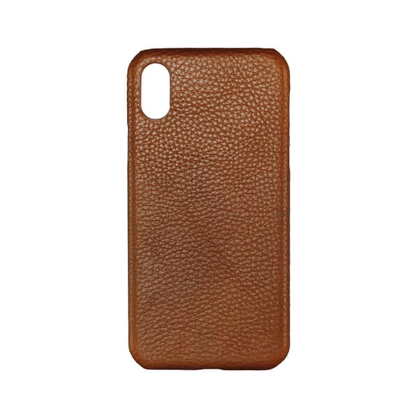 Mobilskal Skinn Brun - iPhone X / XS