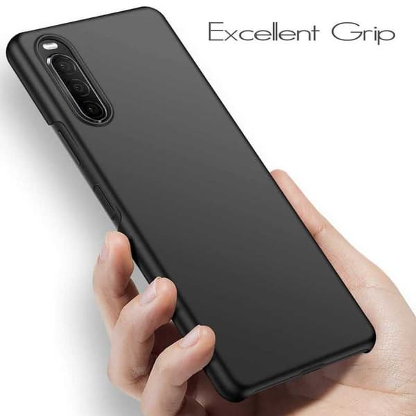 Xperia 10 III Kumipinnoitettu Matt Black Cover Basic V2