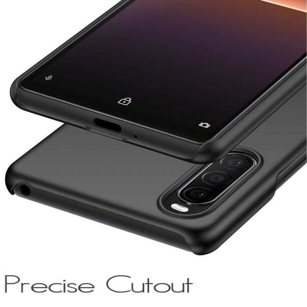 Xperia 10 III Kumipinnoitettu Matt Black Cover Basic V2