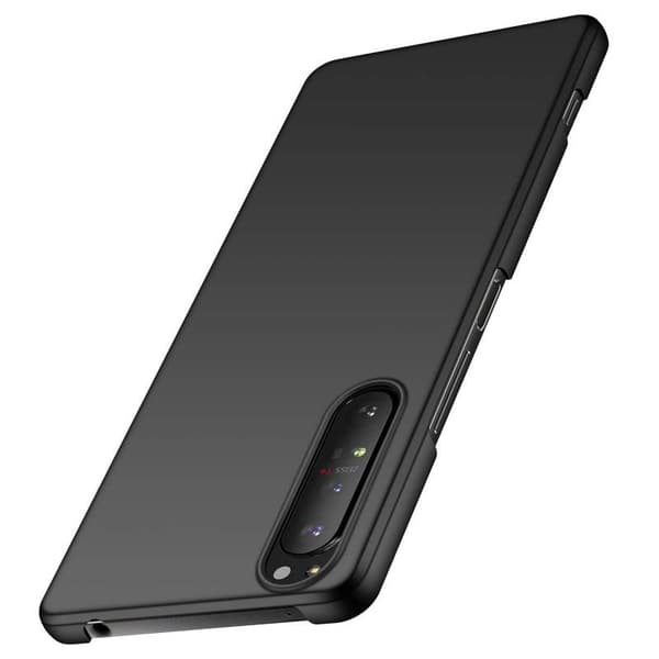 Xperia 1 III Gummibelagd Mattsvart Skal Basic® V2