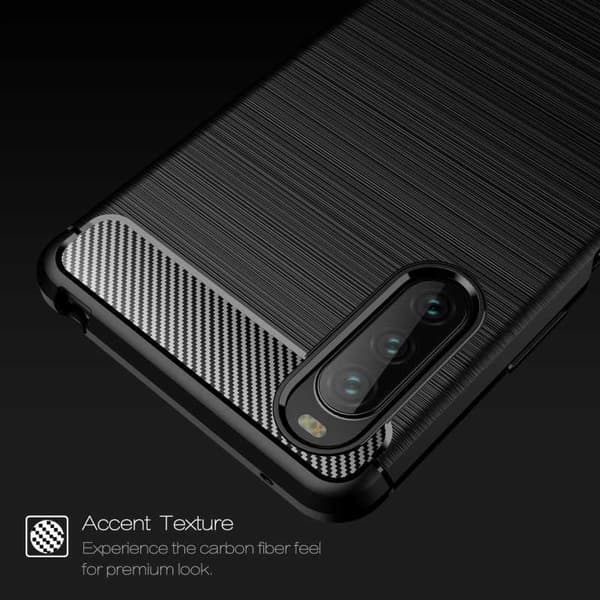 Xperia 10 III Iskunkestävä SlimCarbon -kotelo